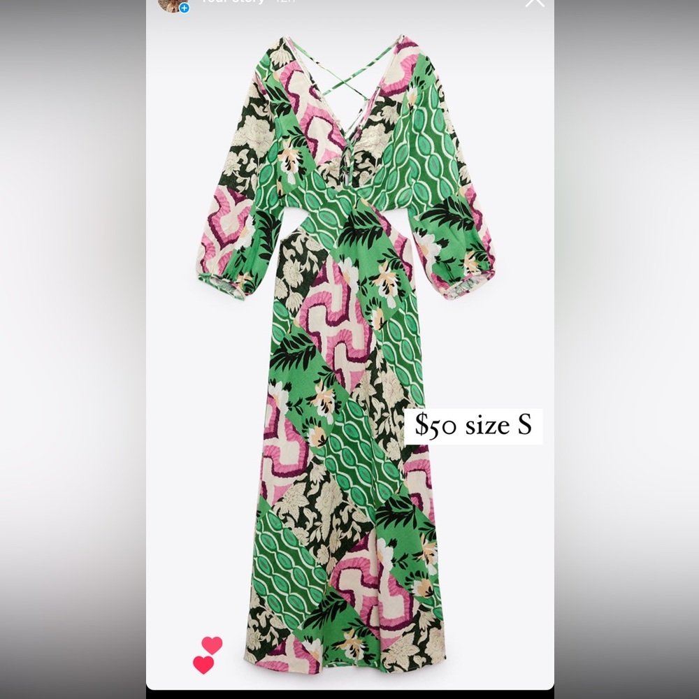 Zara cut out dress